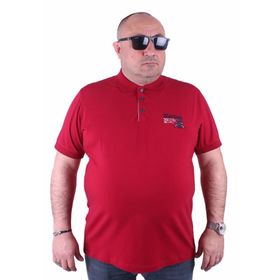 Moc Grande 23402 Büyük Beden Basic Bordo Erkek T-shirt