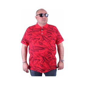Moc Grande 23411 Büyük Beden Basic Kırmızı Erkek T-shirt