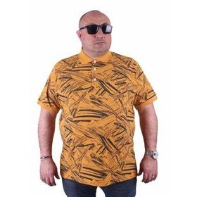 Moc Grande 23411 Büyük Beden Hardal Erkek T-shirt