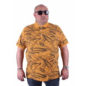 Moc Grande 23411 Büyük Beden Hardal Erkek T-shirt