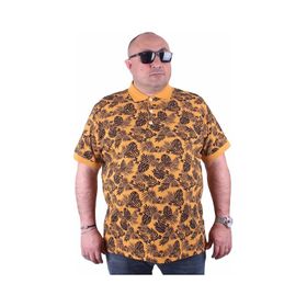 Moc Grande 23412 Büyük Beden Basic Hardal Erkek T-shirt