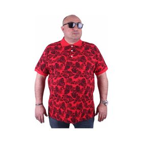 Moc Grande 23412 Büyük Beden Basic Kırmızı Erkek T-shirt