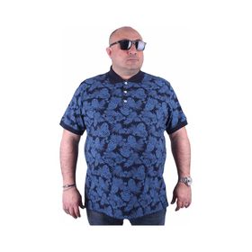 Moc Grande 23412 Büyük Beden Basic Lacivert Erkek T-shirt