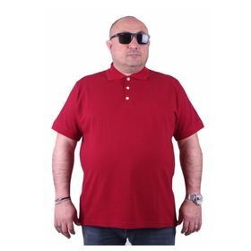 Moc Grande 23413 Büyük Beden Bordo Erkek T-shirt