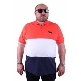 Moc Grande 23414 Büyük Beden Basic Nar Çiçeği Erkek T-shirt