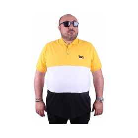Moc Grande 23414 Büyük Beden Basic Sarı Erkek T-shirt