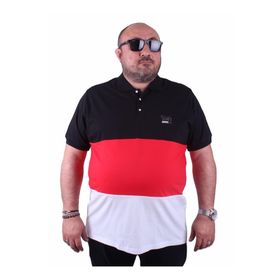 Moc Grande 23414 Büyük Beden Basic Siyah Erkek T-shirt