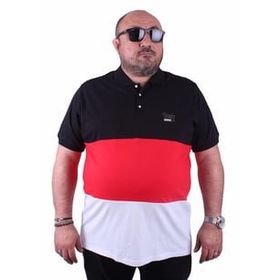 Moc Grande 23414 Büyük Beden Basic Siyah Erkek T-shirt