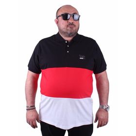 Moc Grande 23414 Büyük Beden Basic Siyah Erkek T-shirt