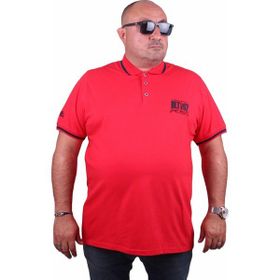 Moc Grande 23417 Büyük Beden Basic Kırmızı Erkek T-shirt