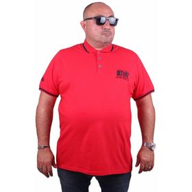 Moc Grande 23417 Büyük Beden Basic Kırmızı Erkek T-shirt