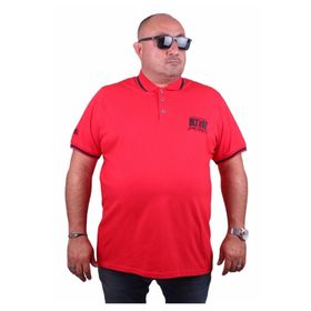 Moc Grande 23417 Büyük Beden Basic Kırmızı Erkek T-shirt