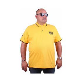 Moc Grande 23417 Büyük Beden Basic Sarı Erkek T-shirt