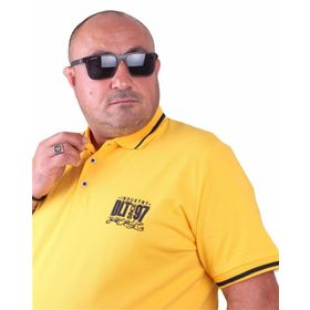 Moc Grande 23417 Büyük Beden Basic Sarı Erkek T-shirt