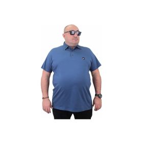 Moc Grande 23420 Büyük Beden Basic İndigo Erkek T-shirt