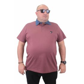 Moc Grande 23420 Büyük Beden Eflatun Erkek T-shirt