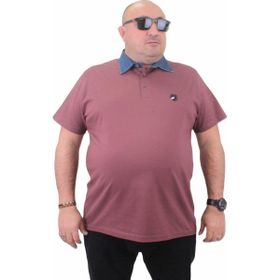 Moc Grande 23420 Büyük Beden Eflatun Erkek T-shirt