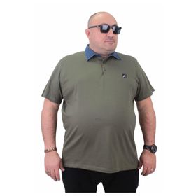 Moc Grande 23420 Büyük Beden Haki Erkek T-shirt