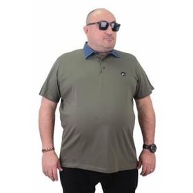 Moc Grande 23420 Büyük Beden Haki Erkek T-shirt