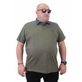 Moc Grande 23420 Büyük Beden Haki Erkek T-shirt