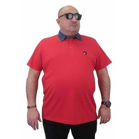 Moc Grande 23420 Büyük Beden Kırmızı Erkek T-shirt