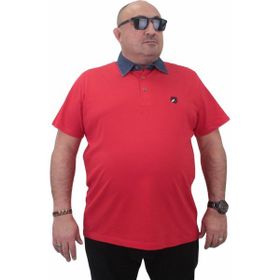 Moc Grande 23420 Büyük Beden Kırmızı Erkek T-shirt