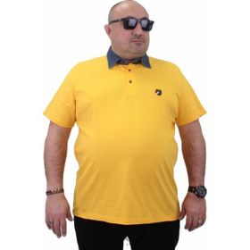 Moc Grande 23420 Büyük Beden Sarı Erkek T-shirt