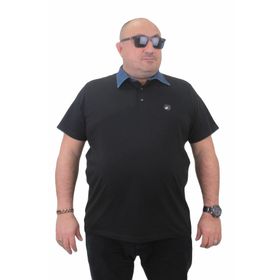 Moc Grande 23420 Büyük Beden Siyah Erkek T-shirt