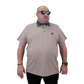 Moc Grande 23420 Büyük Beden Toprak Erkek T-shirt