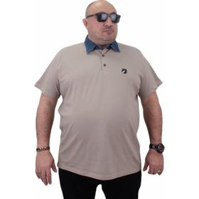 Moc Grande 23420 Büyük Beden Toprak Erkek T-shirt