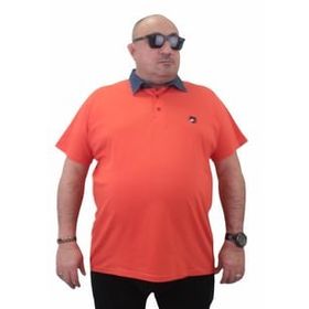 Moc Grande 23420 Büyük Beden Turuncu Erkek T-shirt