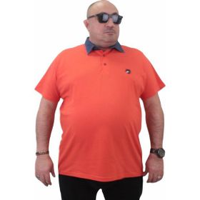 Moc Grande 23420 Büyük Beden Turuncu Erkek T-shirt