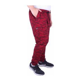 Moc Grande 23502 Honeycomb Camouflage Bordo Erkek Eşofman Altı