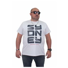 Moc Grande 2357507042 Büyük Beden Basic Beyaz Erkek T-shirt