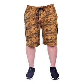 Moc Grande 23609 Pastel Camouflage Hardal Erkek Şort