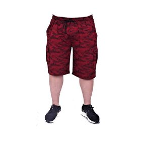 Moc Grande 23612 Honeycomb Camouflage Bordo Erkek Şort