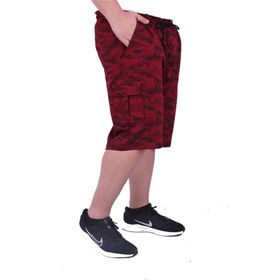 Moc Grande 23612 Honeycomb Camouflage Bordo Erkek Şort