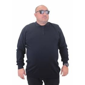 Moc Grande 23700 Lacivert Polo Yaka Düğmeli Triko Erkek Kazak