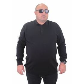 Moc Grande 23700 Siyah Polo Yaka Düğmeli Triko Erkek Kazak