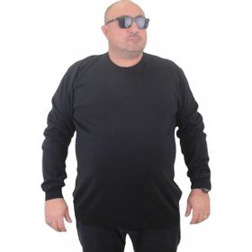 Moc Grande 23750 Siyah Basic Sıfır Yaka Triko Erkek Kazak