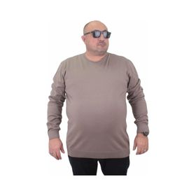 Moc Grande 23750 Vizon Basic Sıfır Yaka Triko Erkek Kazak