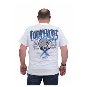Moc Grande 24125 Büyük Beden Basic Beyaz Erkek T-shirt