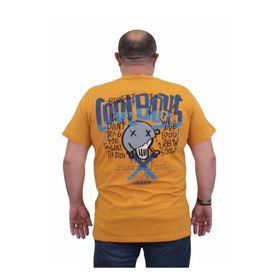 Moc Grande 24125 Büyük Beden Basic Hardal Erkek T-shirt