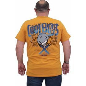 Moc Grande 24125 Sıfır Yaka Cool Boys Hardal Erkek T-shirt