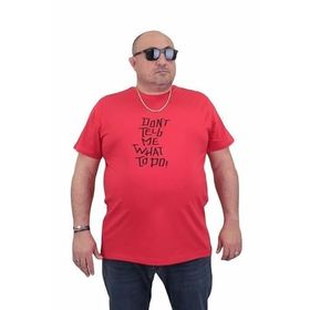 Moc Grande 24125 Sıfır Yaka Cool Boys Kırmızı Erkek T-shirt