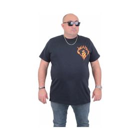 Moc Grande 24127 Büyük Beden Basic Lacivert Erkek T-shirt