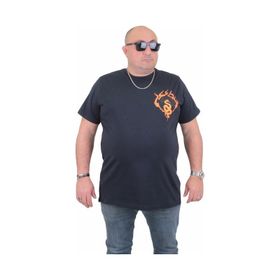 Moc Grande 24127 Büyük Beden Basic Lacivert Erkek T-shirt