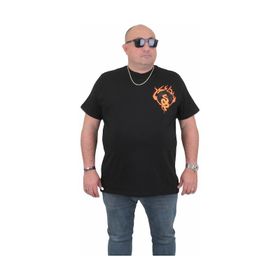 Moc Grande 24127 Büyük Beden Basic Siyah Erkek T-shirt