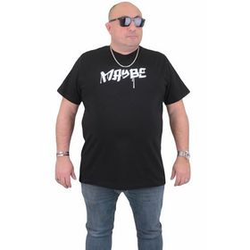 Moc Grande 24128 Büyük Beden Basic Siyah Erkek T-shirt