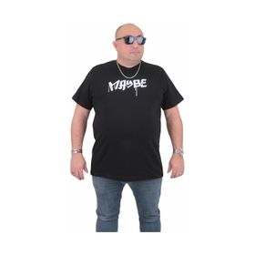 Moc Grande 24128 Büyük Beden Basic Siyah Erkek T-shirt